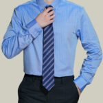 Casual Shirts Men's Mercerized Striped Shirt
