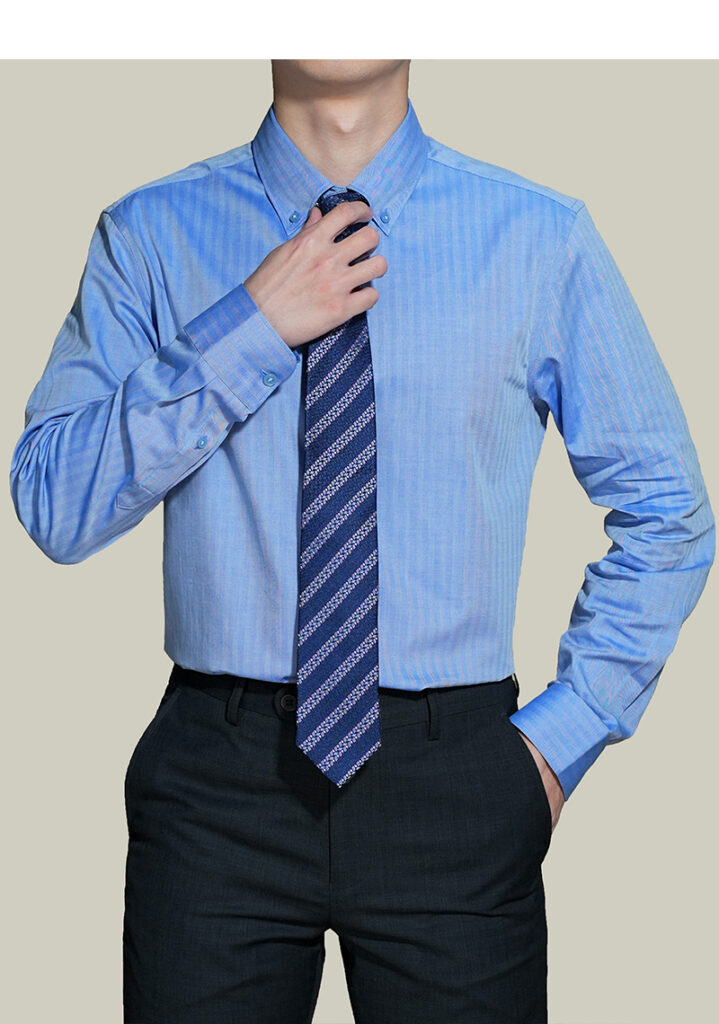 Casual Shirts Men's Mercerized Striped Shirt