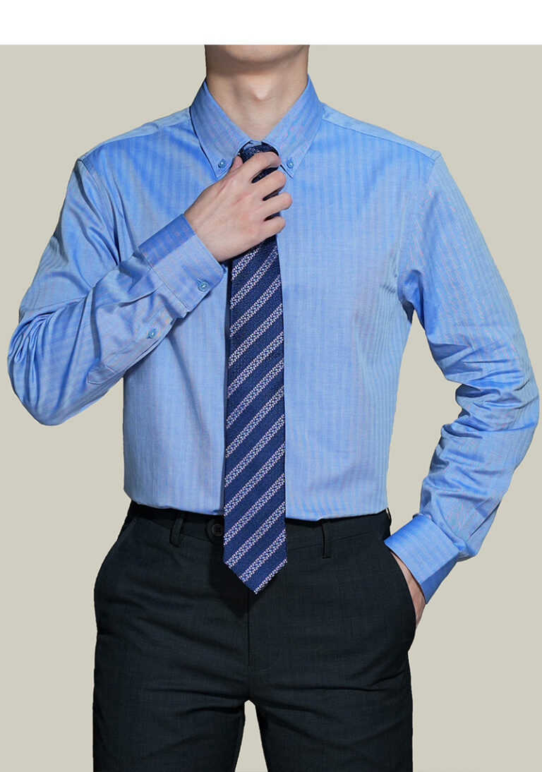 Casual Shirts Men's Mercerized Striped Shirt