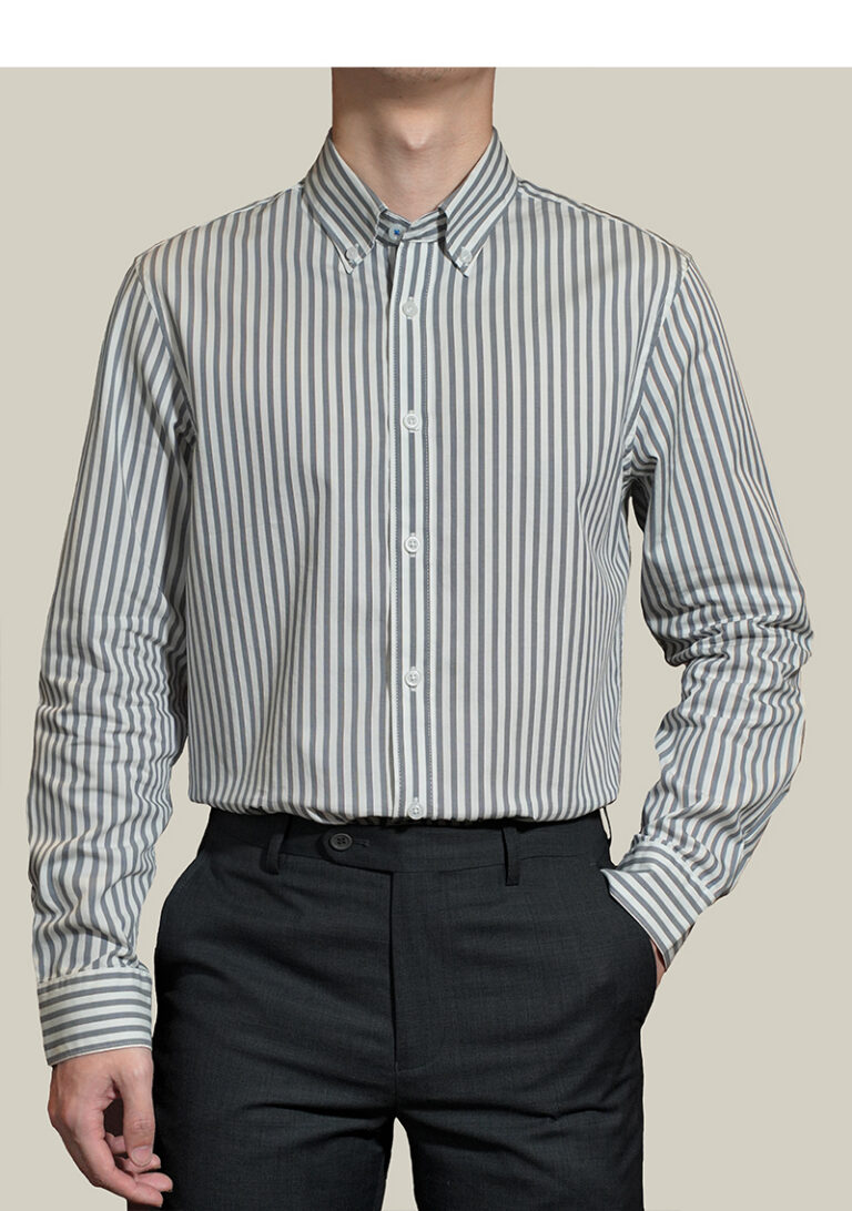 Casual Shirts Men's pure cotton striped shirt