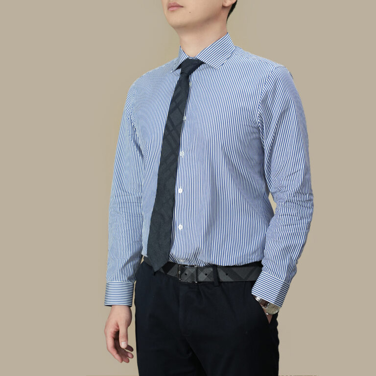 Uniform Shirts Men's striped formal shirt in premium Testa fabric