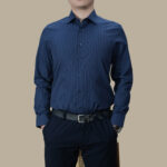 Uniform Shirts Men's striped formal shirt in premium Testa fabric