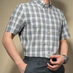 Casual Shirts Men's Pure Cotton Plaid Shirt