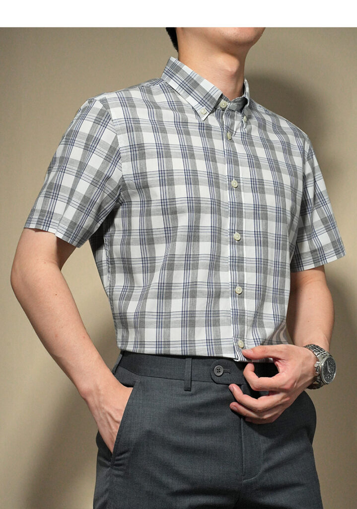 Casual Shirts Men's Pure Cotton Plaid Shirt
