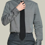 Casual Shirts Men's Mercerized Striped Shirt